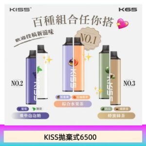 凱斯KISS 6500口一次性/拋棄式電子煙彈磁吸式混搭口味充電款