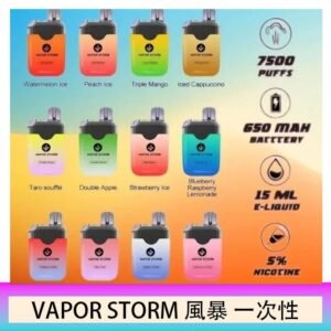 Vapor Storm風暴電子煙7500口（5%）一次性